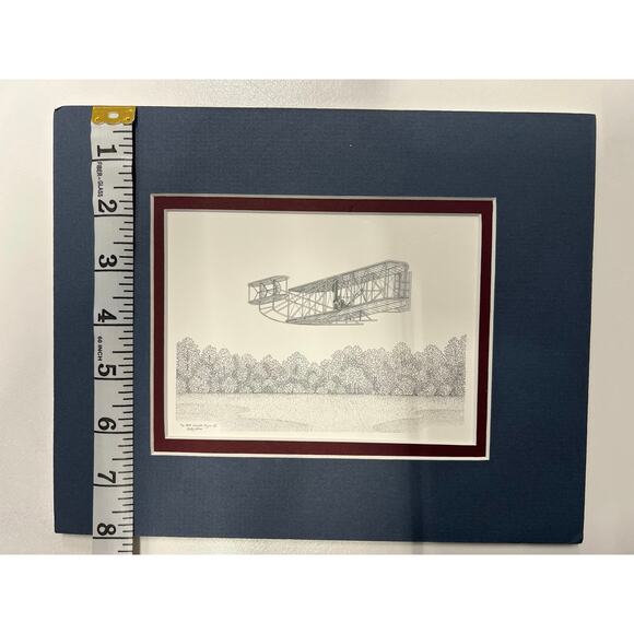 The 1905 Wright Flyer III over Huffman Prairie, Dayton Ohio by Kathy Gross - Picture 3 of 7